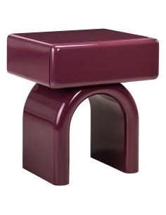 Bordeaux lacquered bedside table BENNET | Loft Attitude