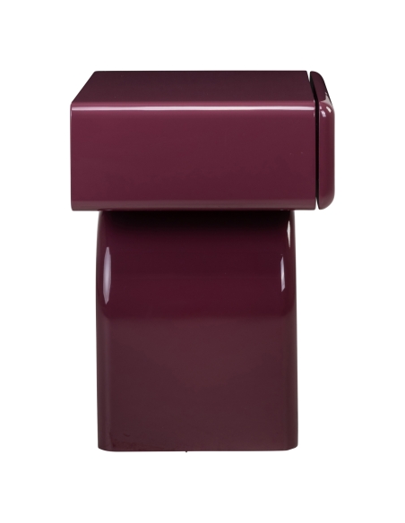 Bordeaux lacquered bedside table BENNET | Loft Attitude
