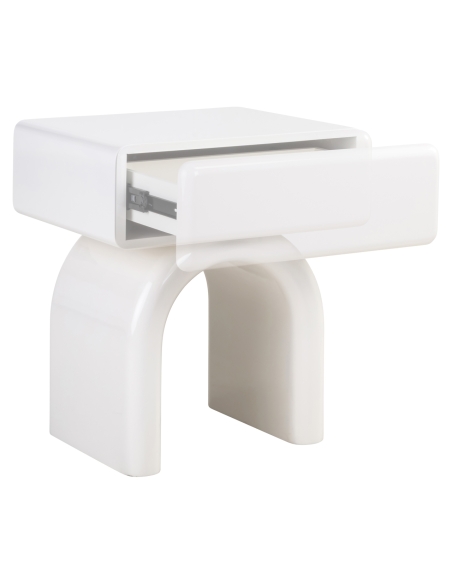 Coconut milk bedside table BENNET | Loft Attitude