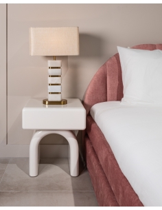 Coconut milk bedside table BENNET | Loft Attitude 2