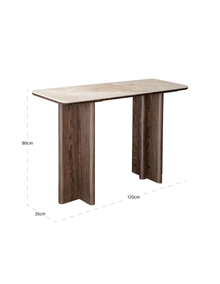 Console wood veneer ceramic COLSON | Loft Attitude
