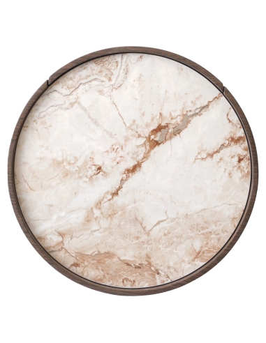 Chevet rond placage bois ELLERY | Loft Attitude