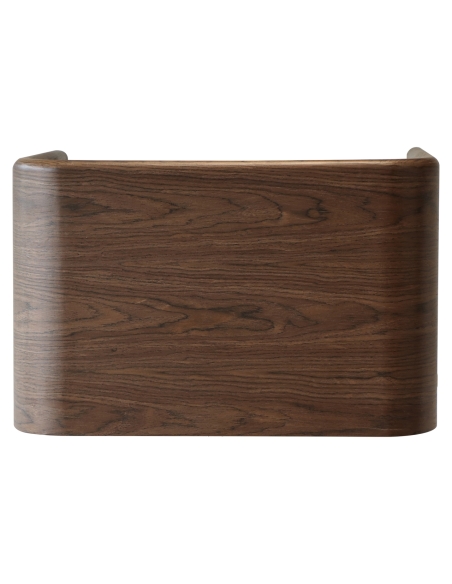 Mesa de cabeceira folheada a madeira arredondada BEDFORD | Loft Attitude