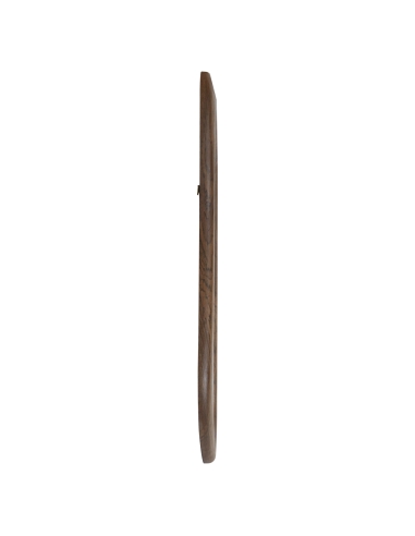 Brown wood pebble wall mirror BRIAR | Loft Attitude
