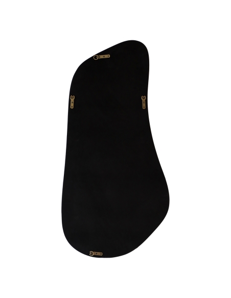 Specchio da parete ciottolo in legno marrone BRIAR | Loft Attitude