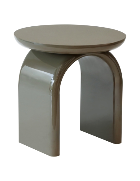 MERRICK green lacquered side table | Loft Attitude