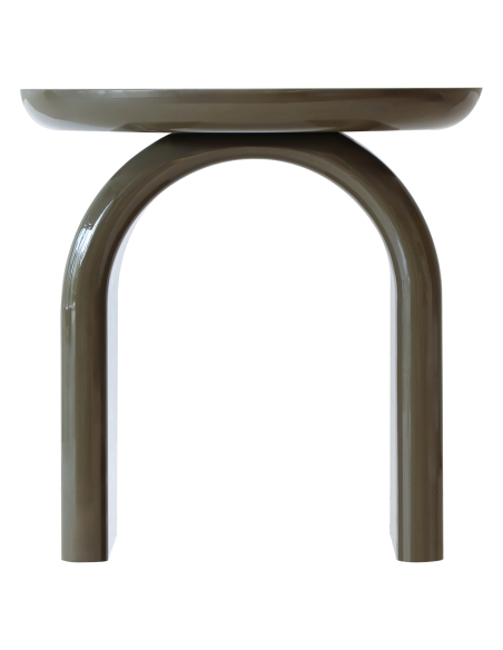 MERRICK green lacquered side table | Loft Attitude