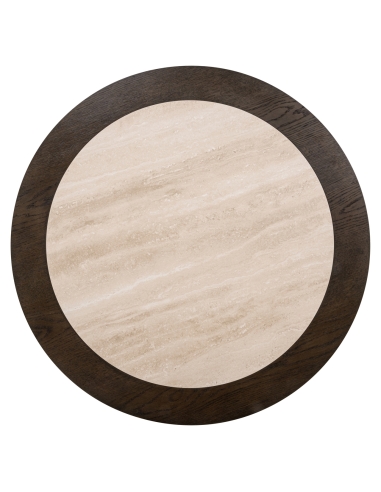 Runder Couchtisch aus Travertin NANDO | Loft Attitude