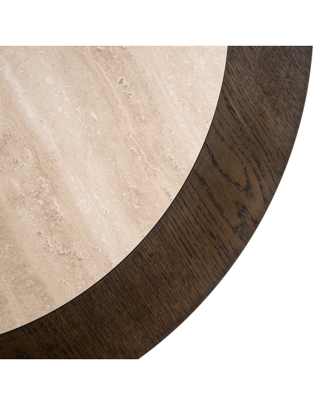Round travertine coffee table NANDO | Loft Attitude