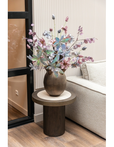 Mesa de apoio travertino carvalho NANDO | Loft Attitude