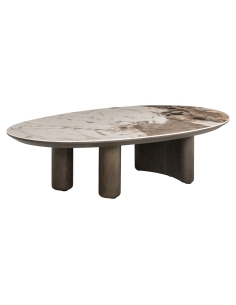 Table basse ovale céramique LANGFORD | Loft Attitude