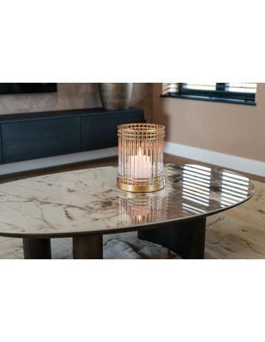 Table basse ovale céramique LANGFORD | Loft Attitude