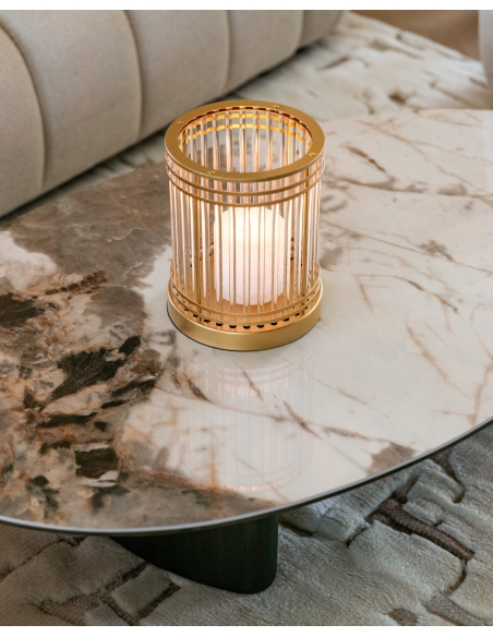 Oval ceramic coffee table LANGFORD | Loft Attitude