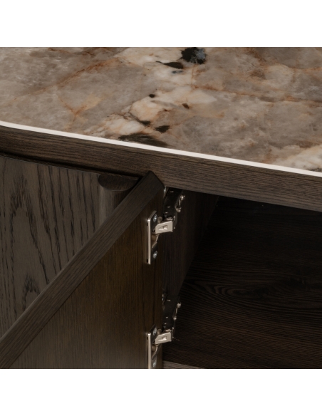 Oval ceramic TV unit LANGFORD | Loft Attitude