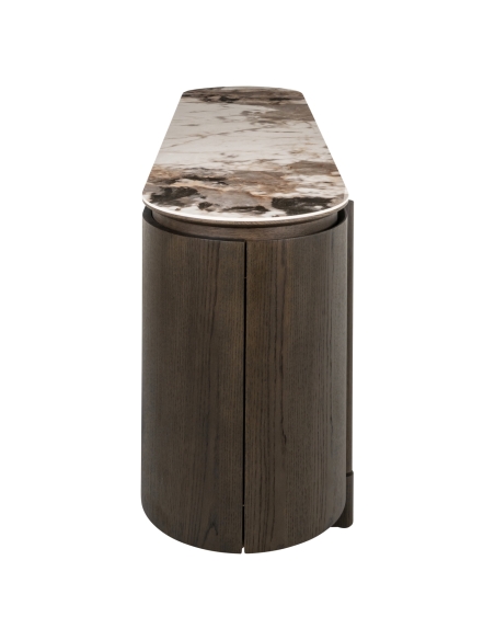 Credenza ovale in ceramica LANGFORD | Loft Attitude