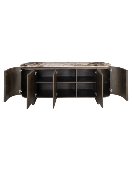 Oval ceramic sideboard LANGFORD | Loft Attitude