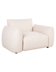 Fauteuil lounge beige DAWSON | Loft Attitude