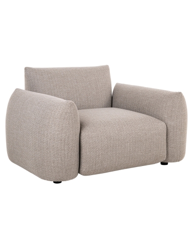 Greige lounge armchair DAWSON | Loft Attitude