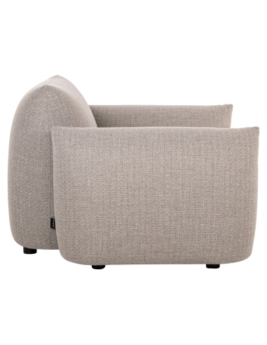 Greige lounge armchair DAWSON | Loft Attitude
