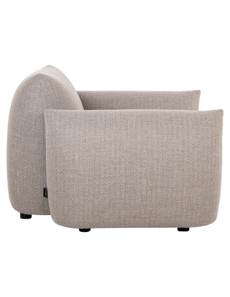 Greige lounge armchair DAWSON | Loft Attitude