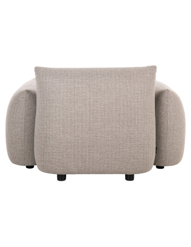 Greige lounge armchair DAWSON | Loft Attitude