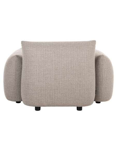 Greige lounge armchair DAWSON | Loft Attitude