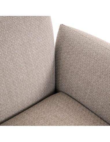 Greige lounge armchair DAWSON | Loft Attitude