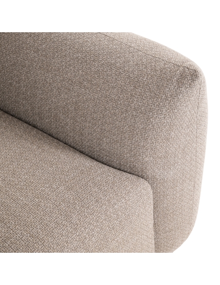 Greige lounge armchair DAWSON | Loft Attitude
