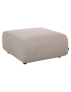 Fußhocker in Greige DAWSON | Loft Attitude