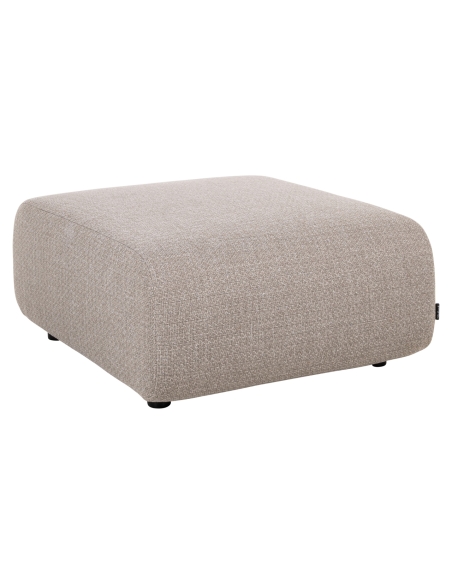 Fußhocker in Greige DAWSON | Loft Attitude