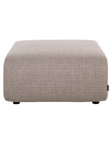 Greige footstool DAWSON | Loft Attitude