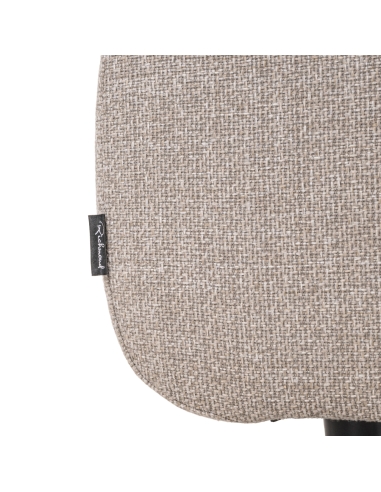 Fußhocker in Greige DAWSON | Loft Attitude