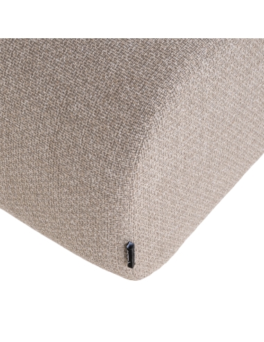 Fußhocker in Greige DAWSON | Loft Attitude