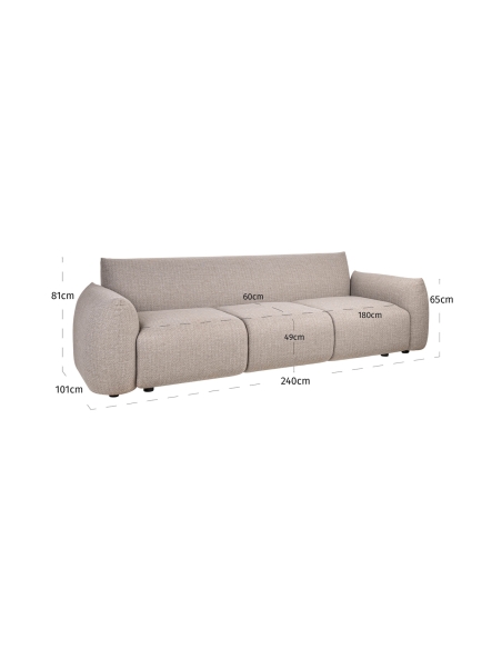 Buitensofa greige DAWSON | Loft Attitude