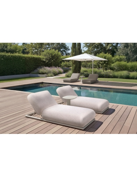 Beige sun lounger SULLIVAN | Loft Attitude
