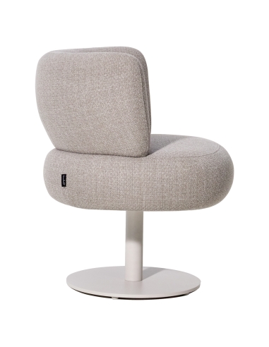 Swivel chair in greige MASON | Loft Attitude