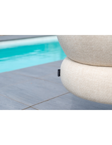 Draaibare beige stoel MASON | Loft Attitude