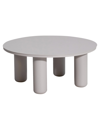 Round beige coffee table QUINN | Loft Attitude