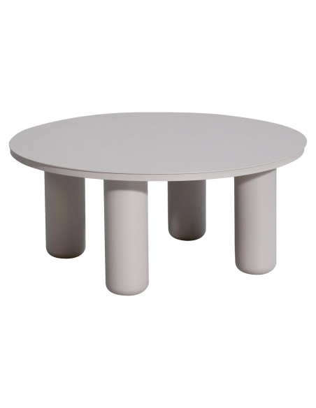 Round beige coffee table QUINN | Loft Attitude
