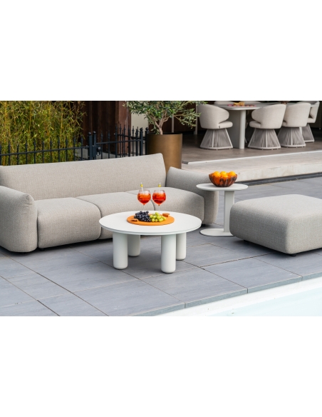 Runder beiger Couchtisch QUINN | Loft Attitude