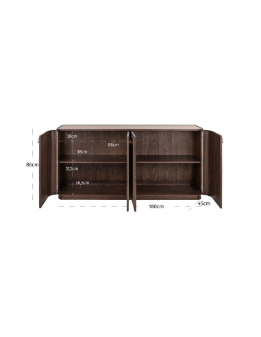 Aparador de 4 puertas beige WILLOX - Richmond Interiors