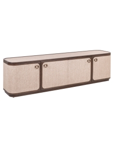 Meuble TV 4 portes beige WILLOX - Richmond