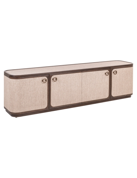 TV cabinet with 4 doors beige WILLOX - Richmond