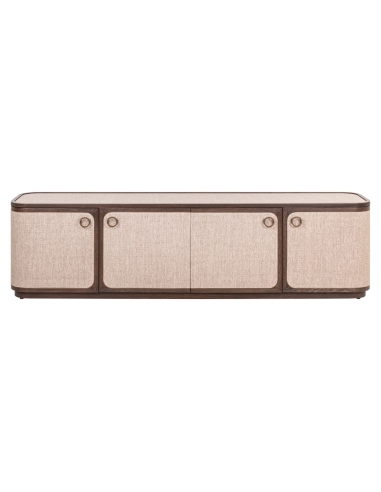 Meuble TV 4 portes beige WILLOX - Richmond