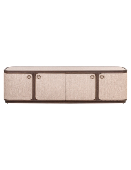 TV cabinet with 4 doors beige WILLOX - Richmond