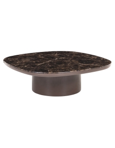 Table basse marbre chocolat ALMUNDI - Richmond