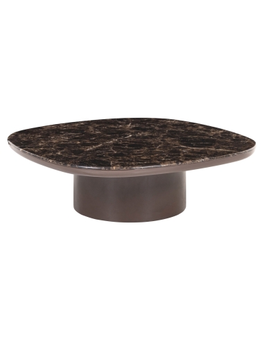 Table basse marbre chocolat ALMUNDI - Richmond