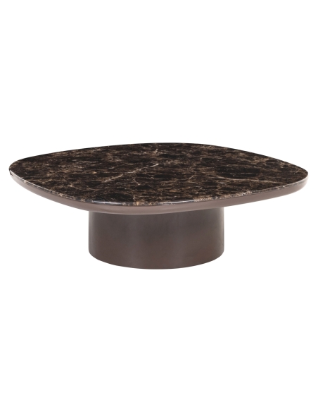 Table basse marbre chocolat ALMUNDI - Richmond