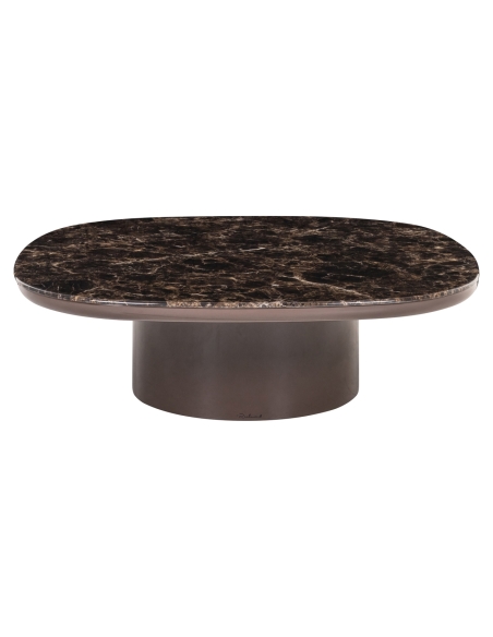 Table basse marbre chocolat ALMUNDI - Richmond
