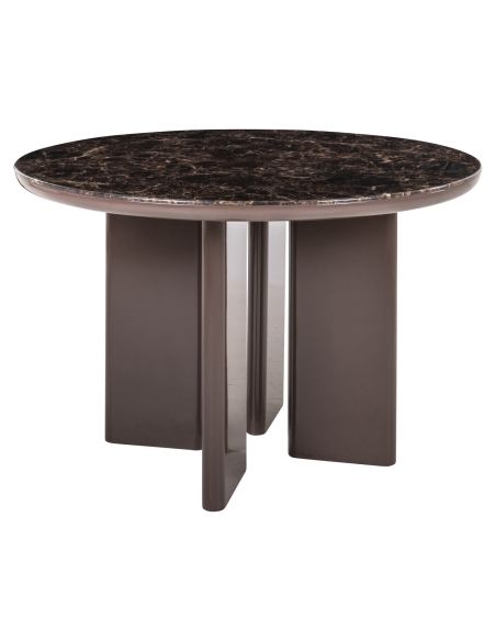 Round chocolate dining table ALMUNDI - Richmond